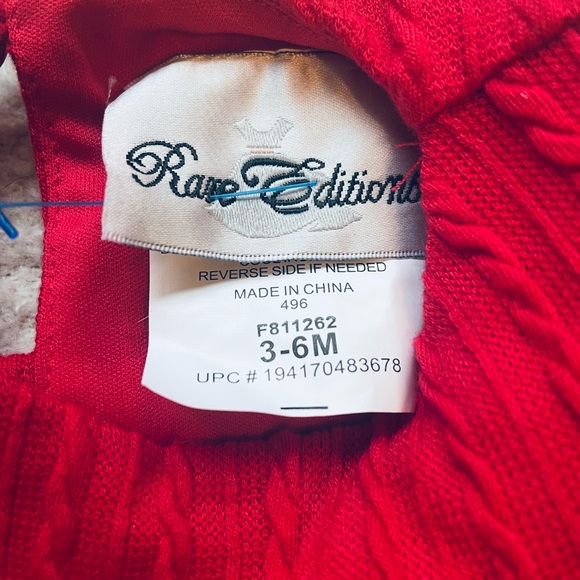 Rare Editions Red and Plaid Kids Matching Set - Picture 2 of 2